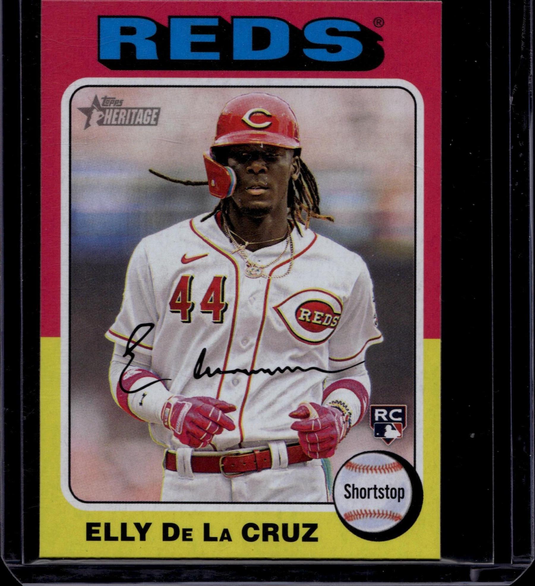 2024 Topps Heritage Topps Elly De La Cruz  Rookie Mini CardCincinnati Reds