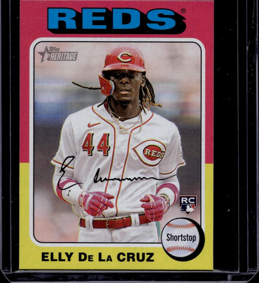 2024 Topps Heritage Topps Elly De La Cruz  Rookie Mini CardCincinnati Reds