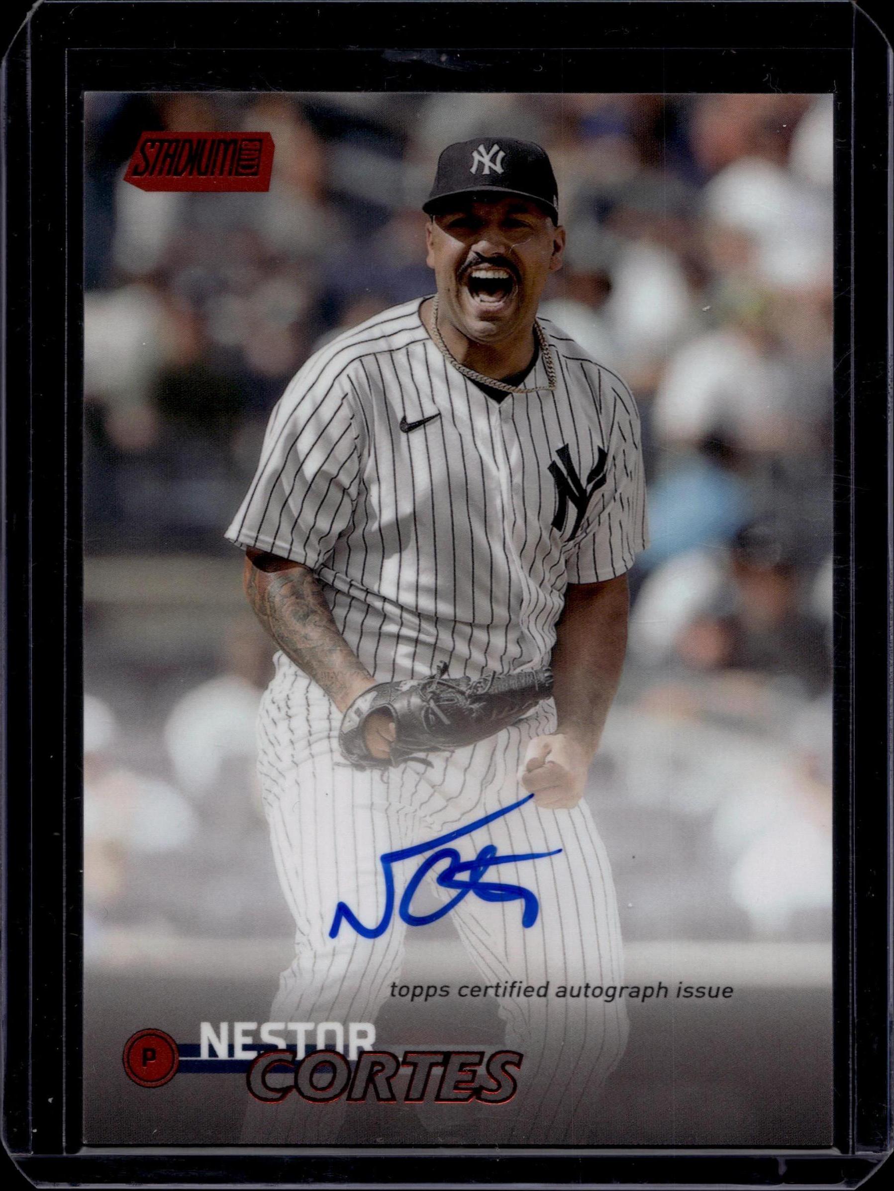 2023 Stadium Club #SCBA-NCS Nestor Cortes Autographs Red Foil