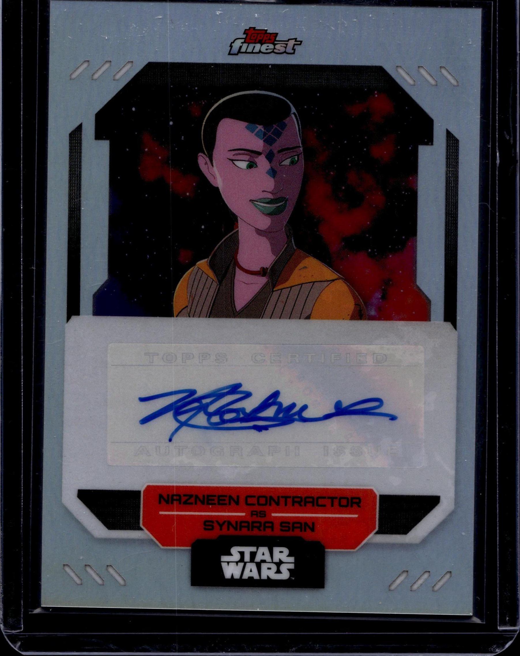 2023 Topps Finest Star Wars #FA-NC Nazneen Contractor Finest Auto Refractor