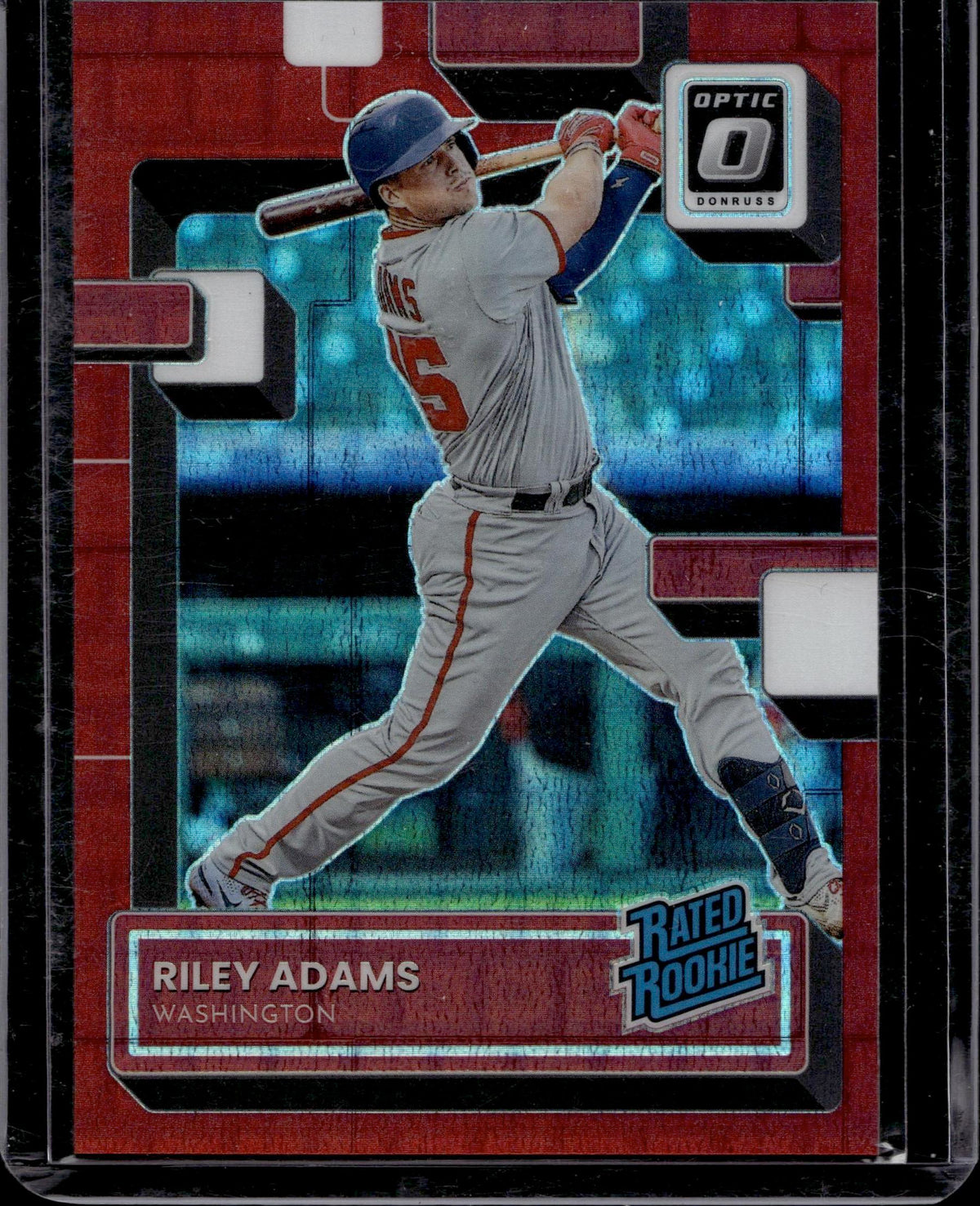 2022 Donruss Optic #75 Riley Adams Red Dragon Prizm #/99