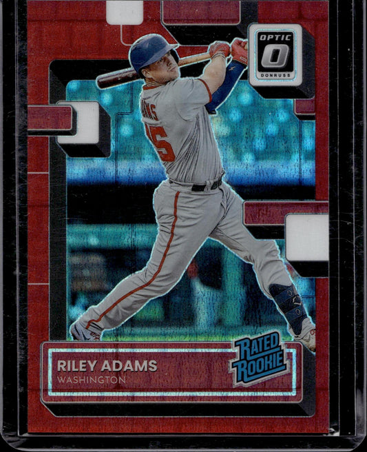 2022 Donruss Optic #75 Riley Adams Red Dragon Prizm #/99