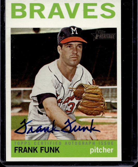 2013 Topps Heritage #ROA-FF Frank Funk Real One Autographs