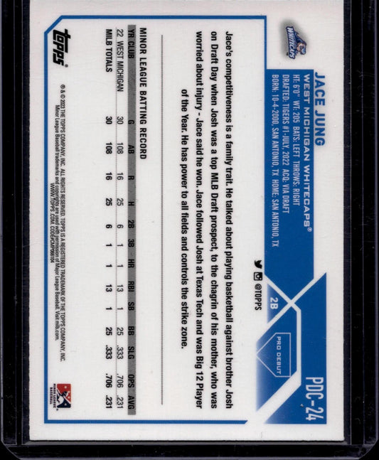 2023 Topps Pro Debut #PDC-24 Jace Jung Chrome