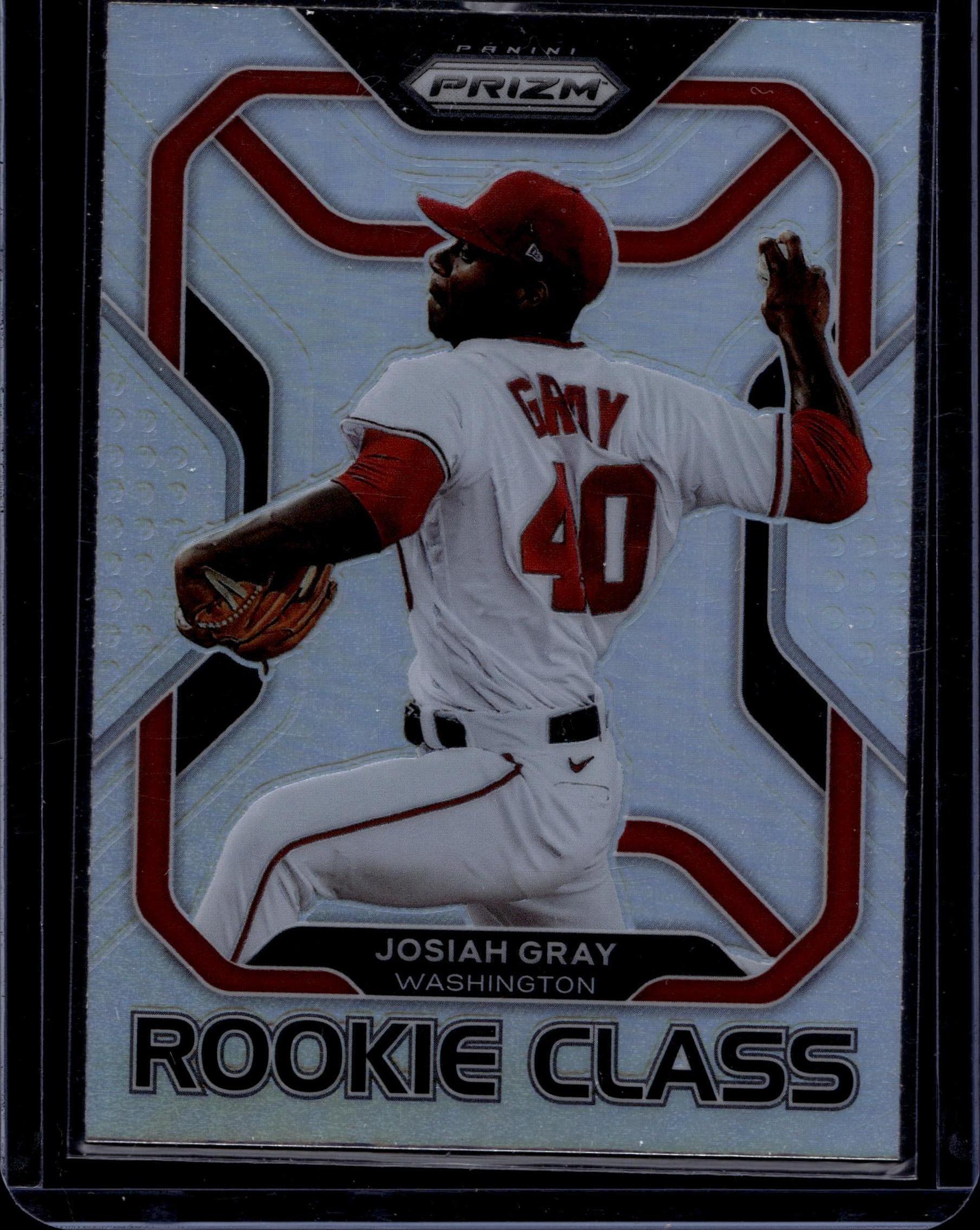 2022 Panini Prizm #RC-18 Josiah Gray Rookie Class Silver Prizm